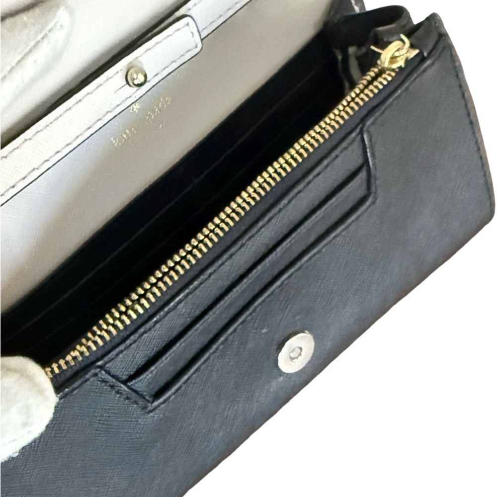 Kate Spade Cameron Street Corin Two-Tone Cream and Black Chain Crossbody Bag - Picture 9 of 12